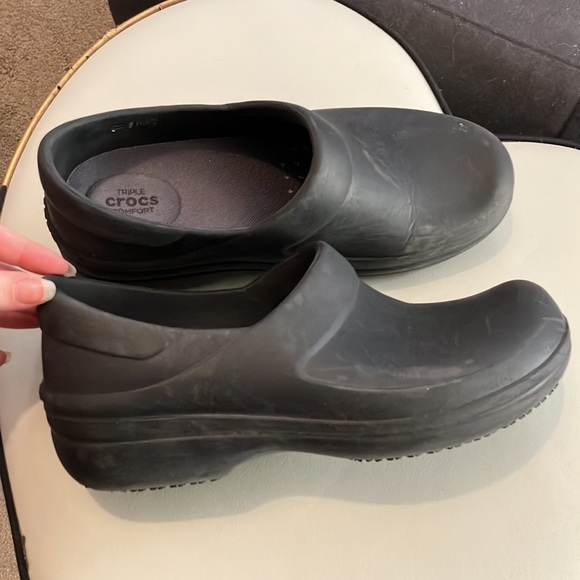Crocs at work professional clogs nursing healthcare shoes men’s 8 women’s 10 - Picture 1 of 4